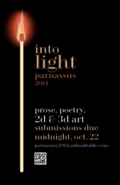 Poster advertising opportunity to submit to Taylor University's art and literary journal.